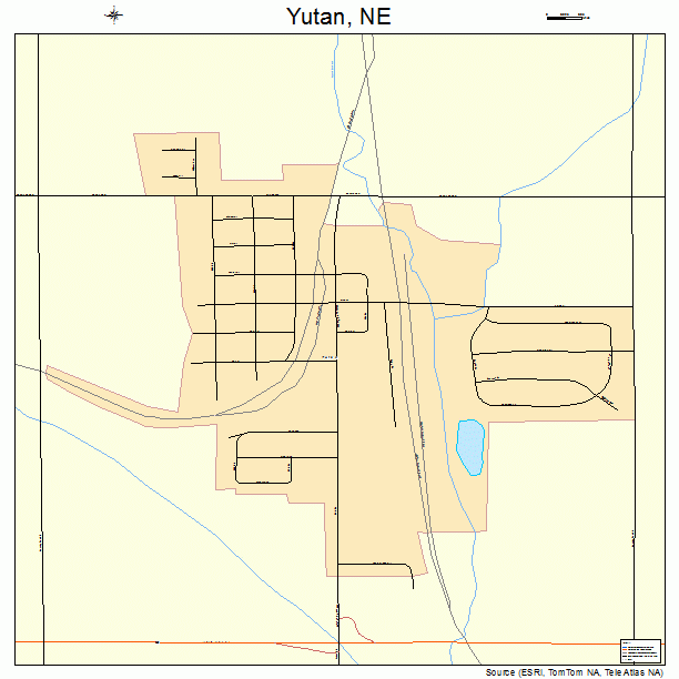 Yutan, NE street map