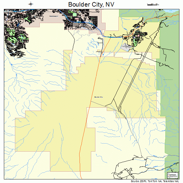 Boulder City, NV street map