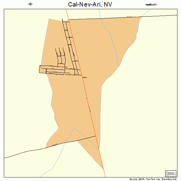 Cal-Nev-Ari, NV street map