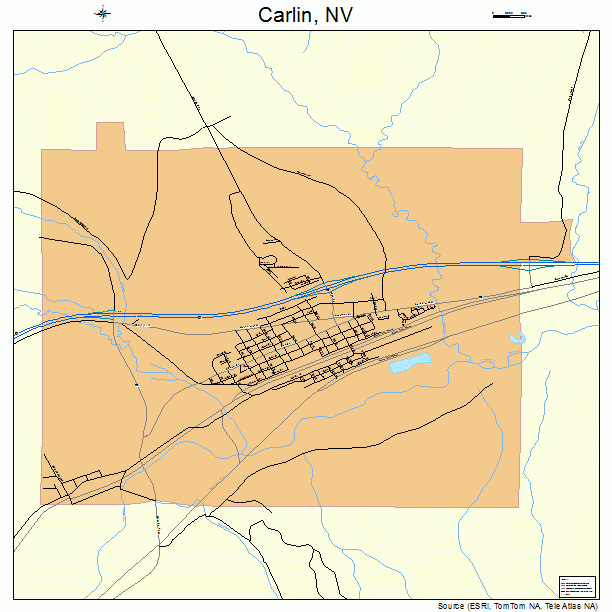Carlin, NV street map