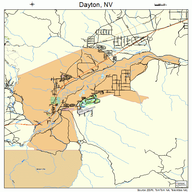 Dayton, NV street map