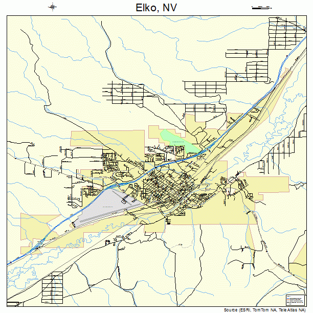 Elko, NV street map