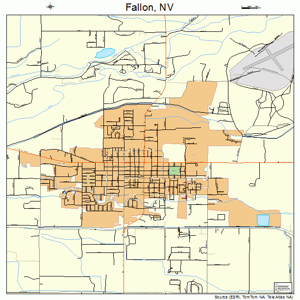 Fallon, NV street map