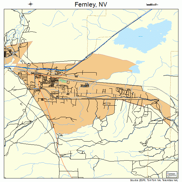 Fernley, NV street map