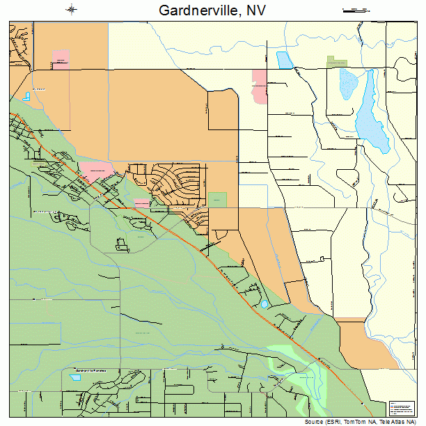 Gardnerville, NV street map