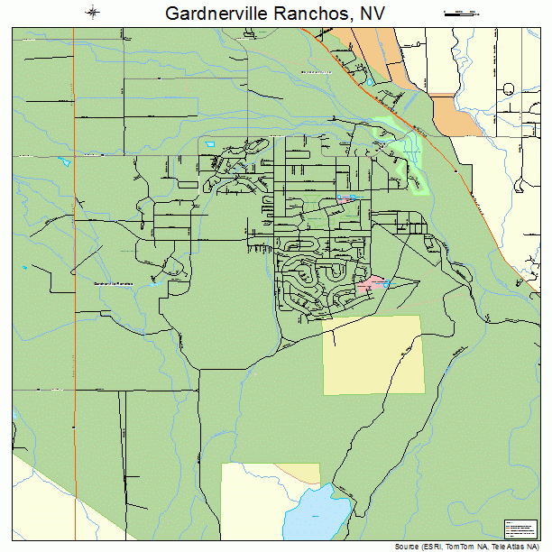 Gardnerville Ranchos, NV street map