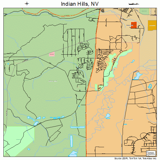 Indian Hills, NV street map