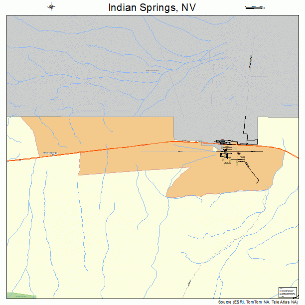 Indian Springs, NV street map