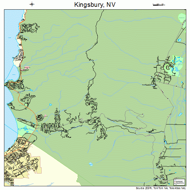 Kingsbury, NV street map