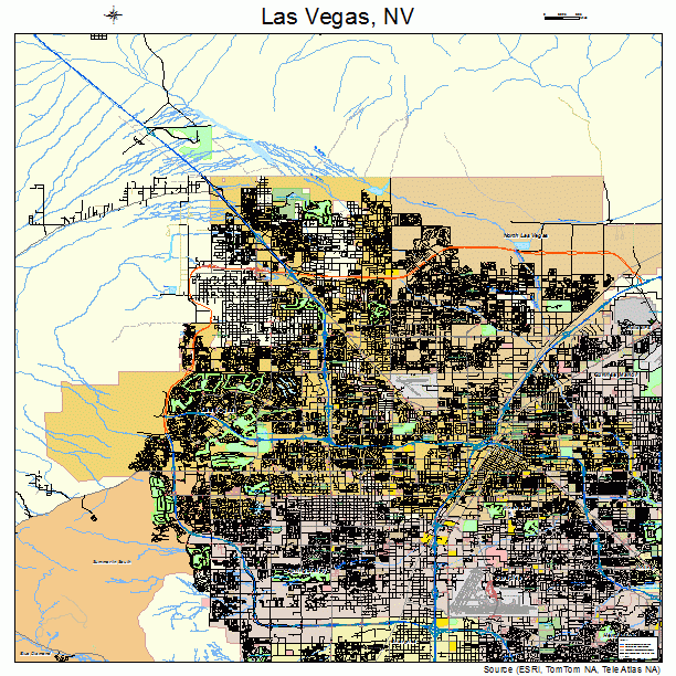 Las Vegas, NV street map