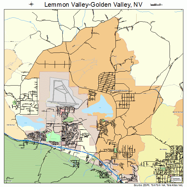 Lemmon Valley-Golden Valley, NV street map
