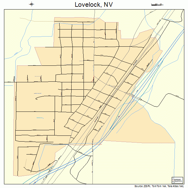 Lovelock, NV street map