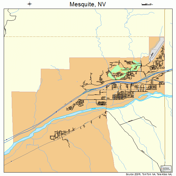 Mesquite, NV street map