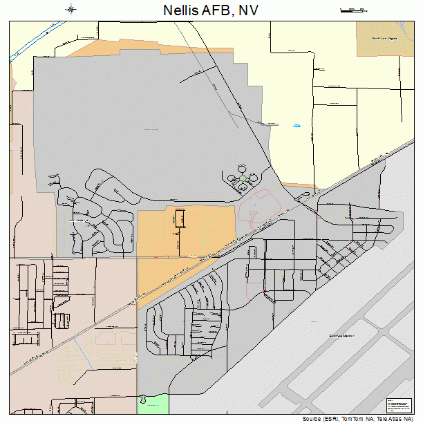 Nellis AFB, NV street map