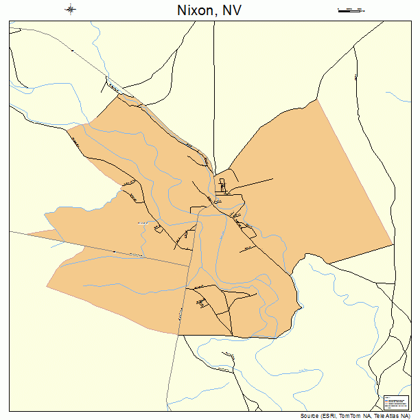 Nixon, NV street map