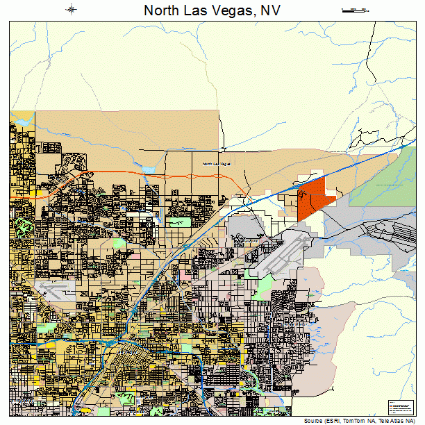 North Las Vegas, NV street map