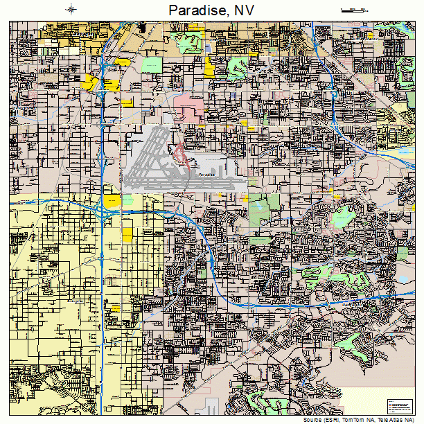 Paradise, NV street map