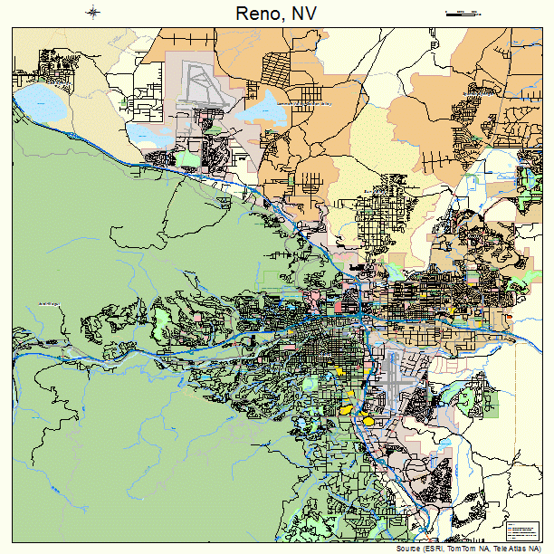 Reno, NV street map