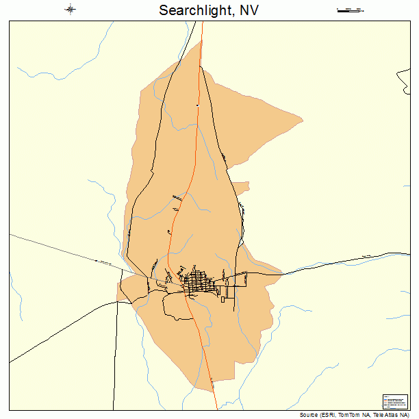 Searchlight, NV street map