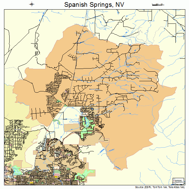 Spanish Springs, NV street map