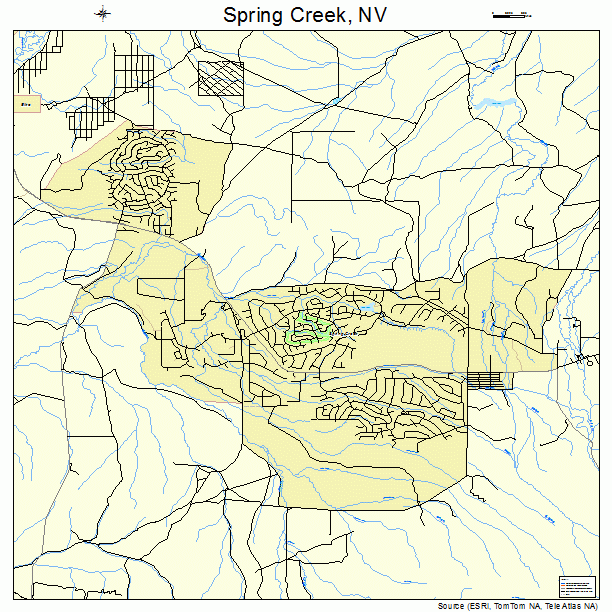 Spring Creek, NV street map