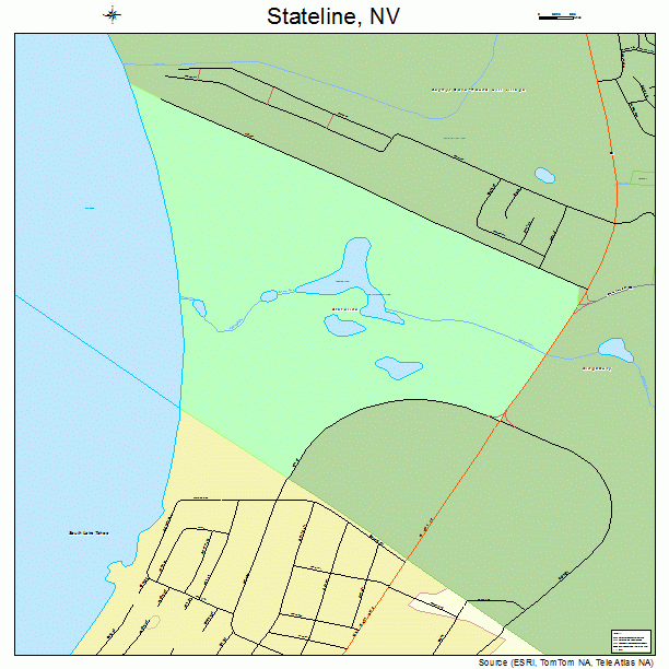 Stateline, NV street map