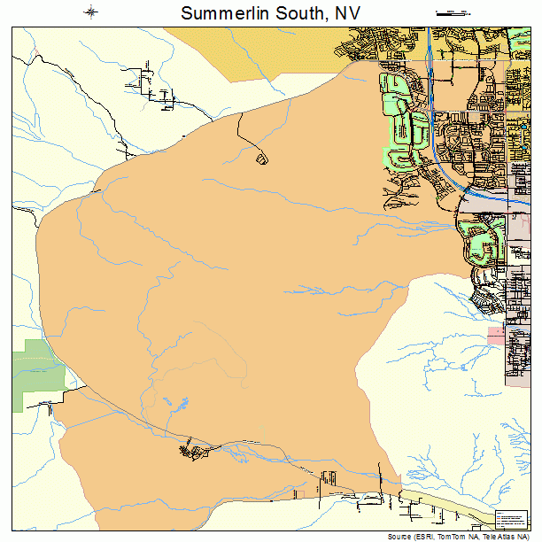 Summerlin South, NV street map