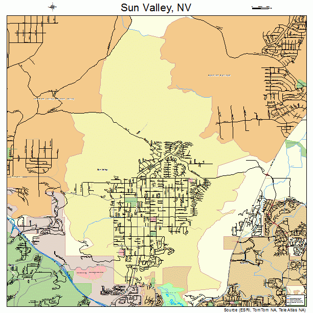 Sun Valley, NV street map