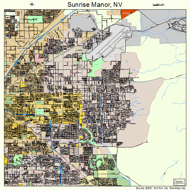 Sunrise Manor, NV street map