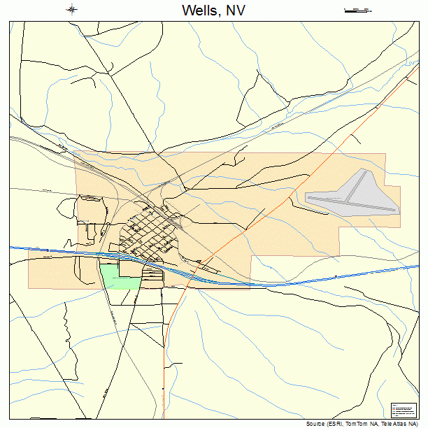 Wells, NV street map