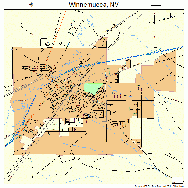 Winnemucca, NV street map