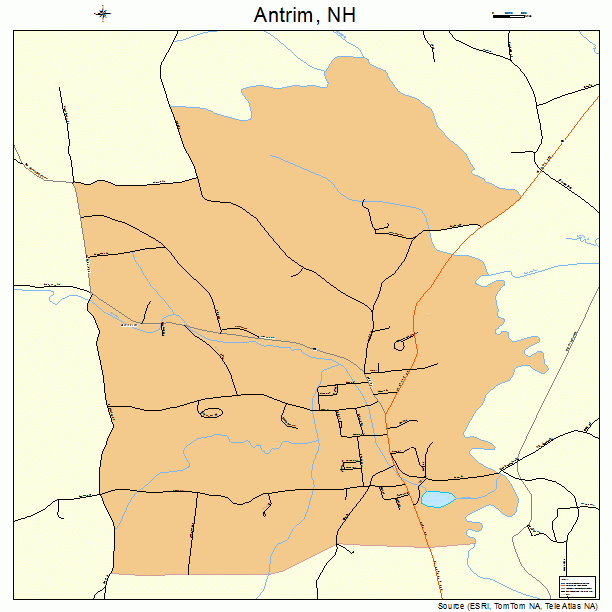 Antrim, NH street map