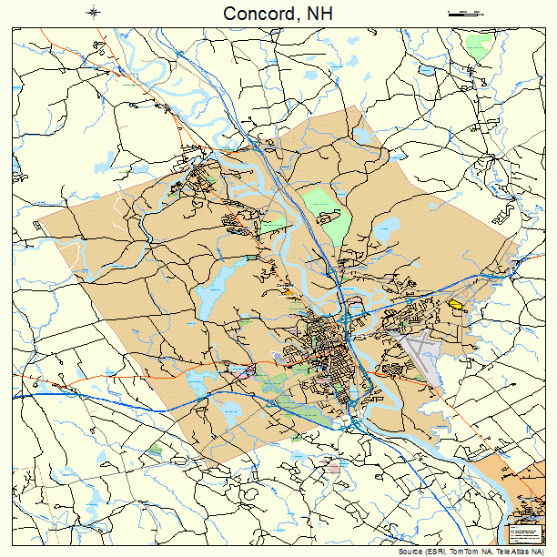 Concord, NH street map