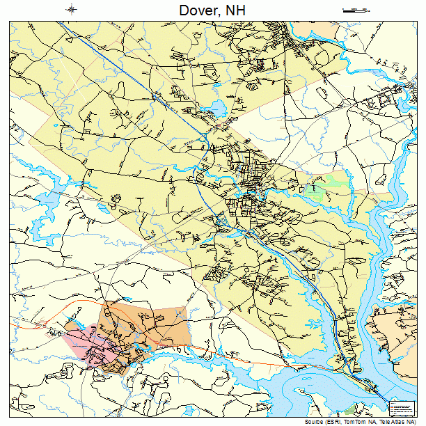 Dover, NH street map