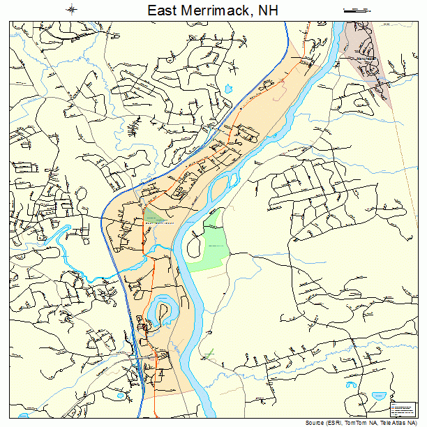 East Merrimack, NH street map
