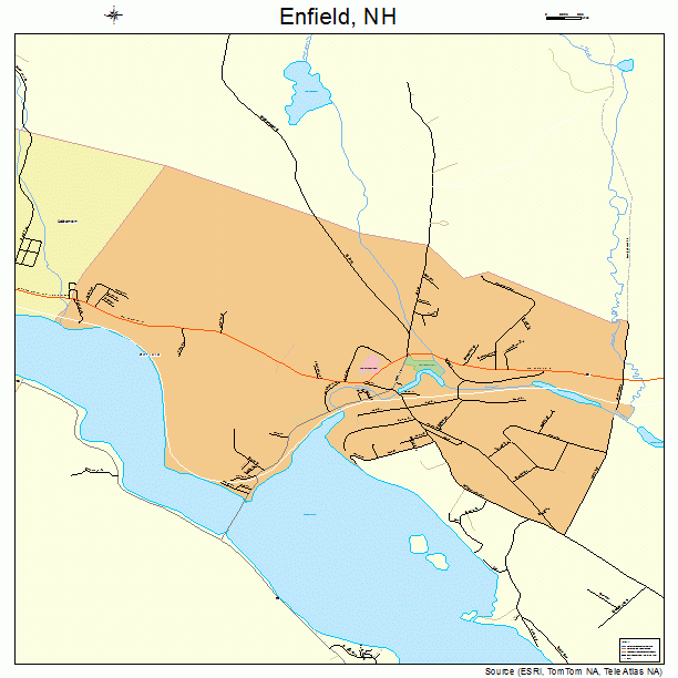 Enfield, NH street map