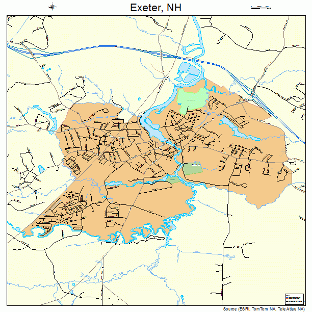 Exeter, NH street map