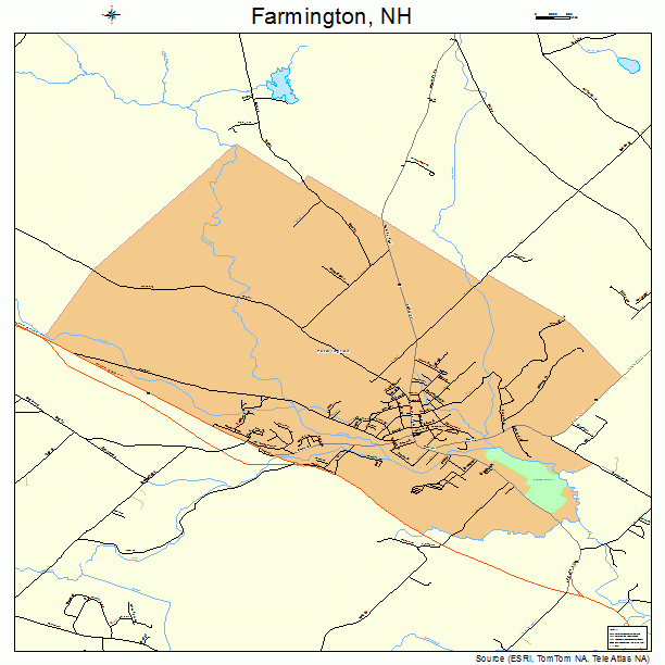 Farmington, NH street map
