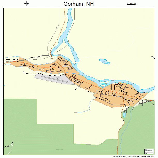Gorham, NH street map