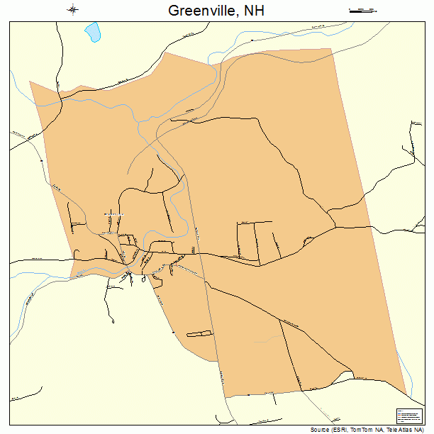 Greenville, NH street map