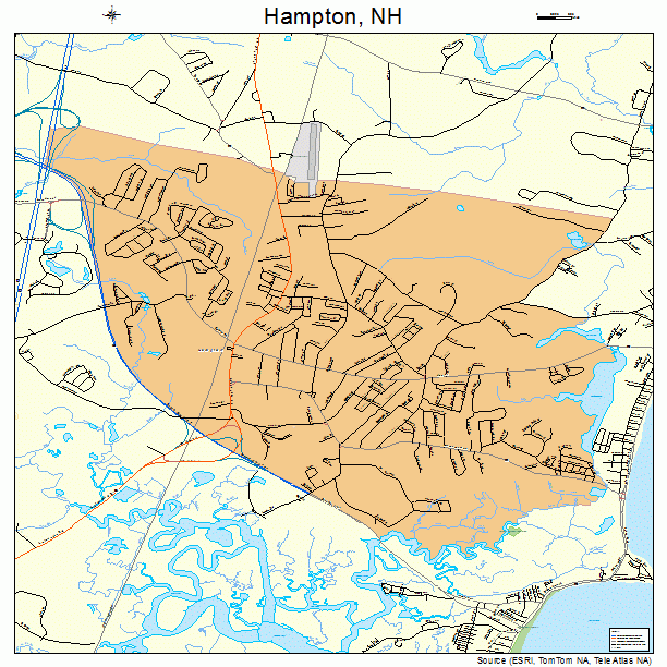 Hampton, NH street map