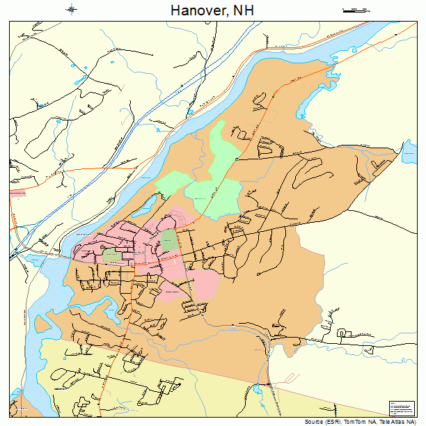 Hanover, NH street map