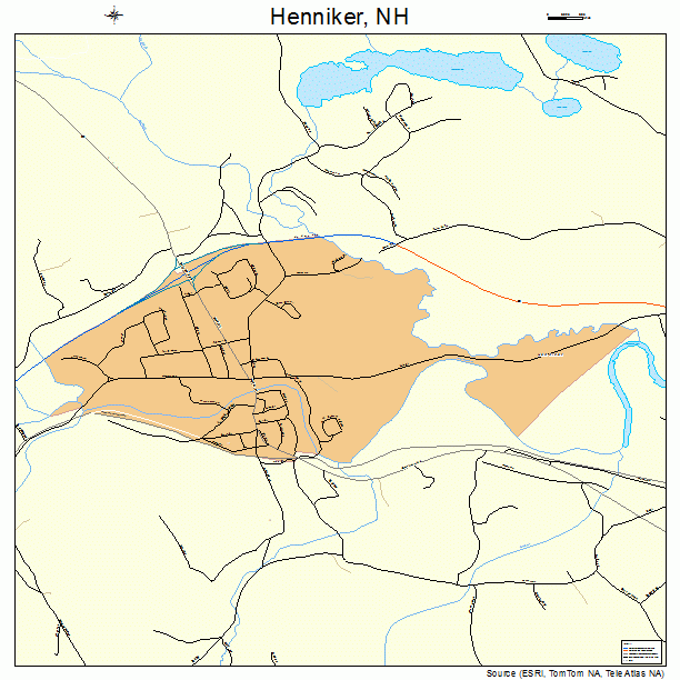 Henniker, NH street map