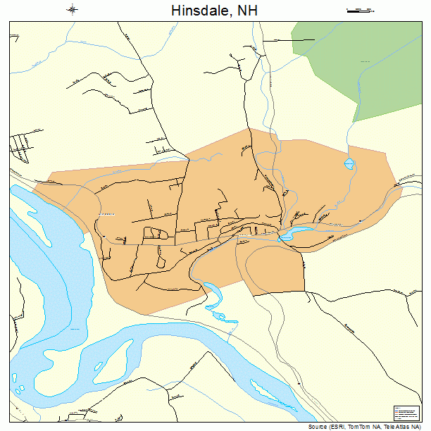 Hinsdale, NH street map