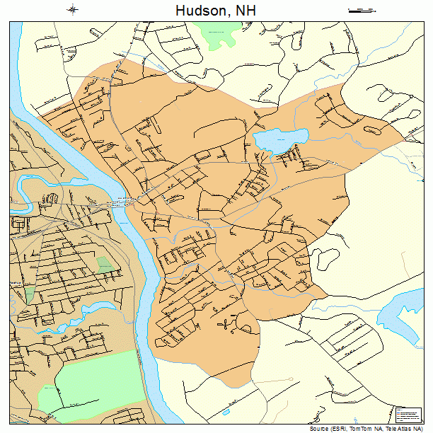 Hudson, NH street map