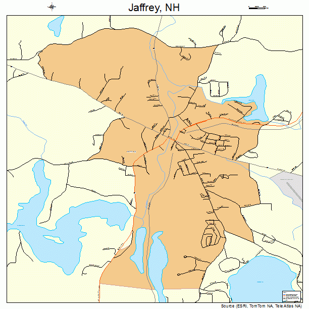 Jaffrey, NH street map