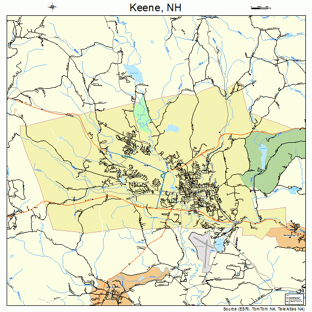 Keene, NH street map