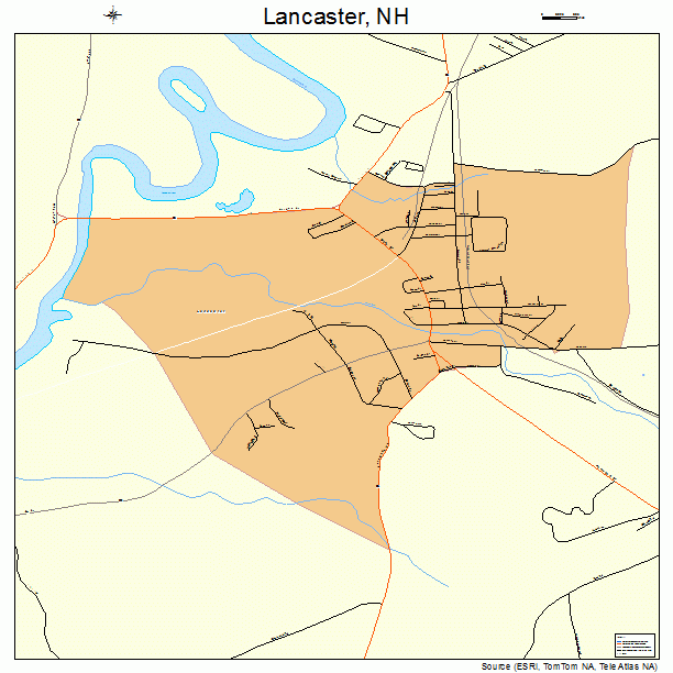Lancaster, NH street map
