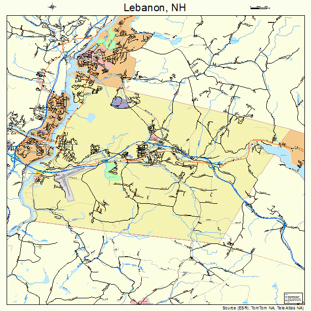 Lebanon, NH street map