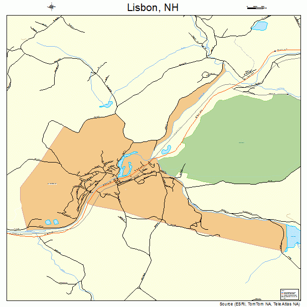 Lisbon, NH street map